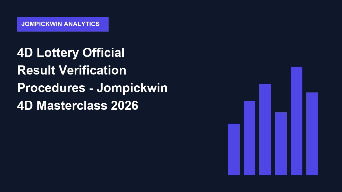 4d lottery official result verification procedures - 4D Lottery Official Result Verification Procedures
